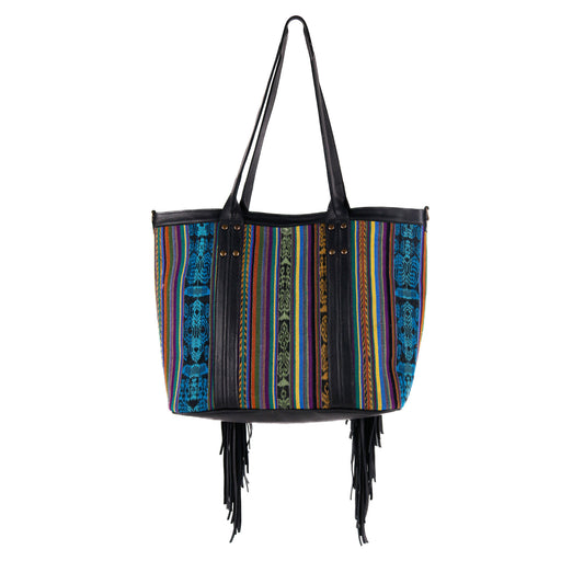 LUCIA FRINGE TOTE - CORTE - BLACK - NO. 10708
