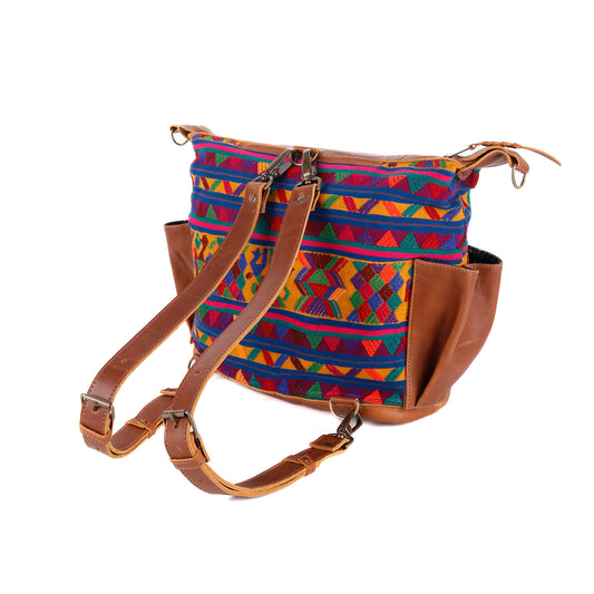 **CLOSEOUT** BEATRIZ MCDB - OOAK VINTAGE HUIPIL - CAFE - NO. 11006