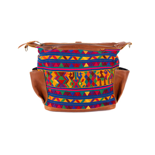 **CLOSEOUT** BEATRIZ MCDB - OOAK VINTAGE HUIPIL - CAFE - NO. 11006