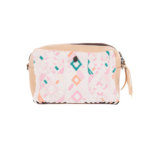 **CLOSEOUT** WANDER BAG - OOAK HUIPIL - LATTE - NO. 11080