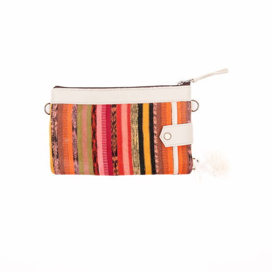 EVERYTHING CLUTCH - OOAK CORTE DE PLAYA - BONE - NO. 12336