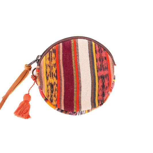 CIRCLE COIN PURSE - CORTE - CAFE - NO. 12338