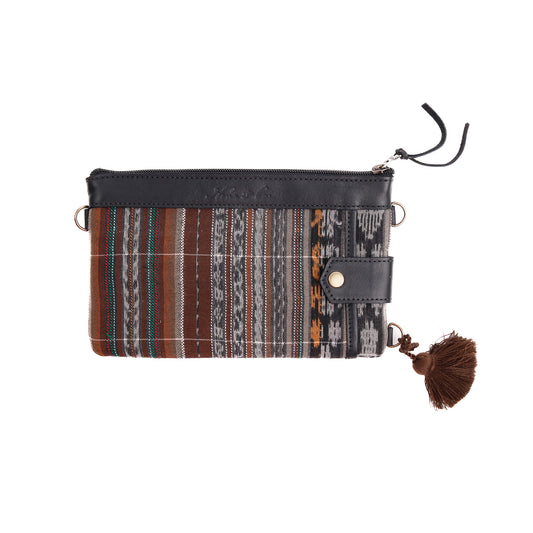 EVERYTHING CLUTCH - OOAK CORTE DE PLAYA - BLACK - NO. 12347