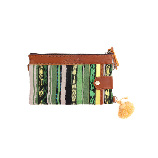 EVERYTHING CLUTCH - OOAK CORTE DE PLAYA - CAFE - NO. 12355