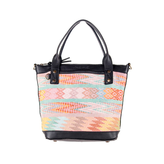 THE PERFECT BAG - POCKETLESS MINI - OOAK HUIPIL - BLACK - NO. 12475