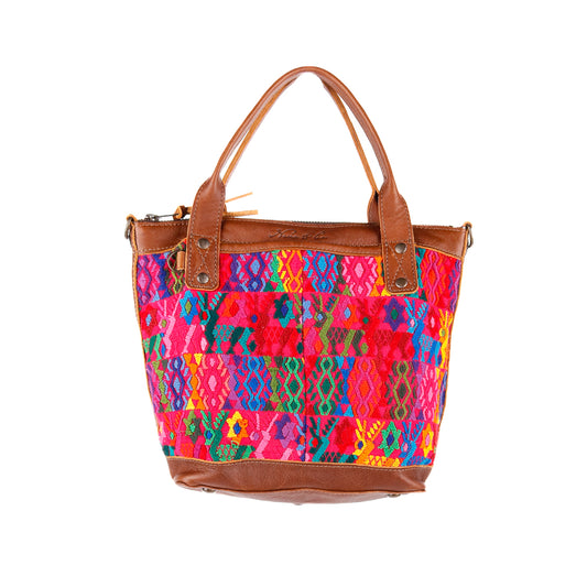 THE PERFECT BAG - POCKETLESS MINI - OOAK HUIPIL - CAFE - NO. 12493