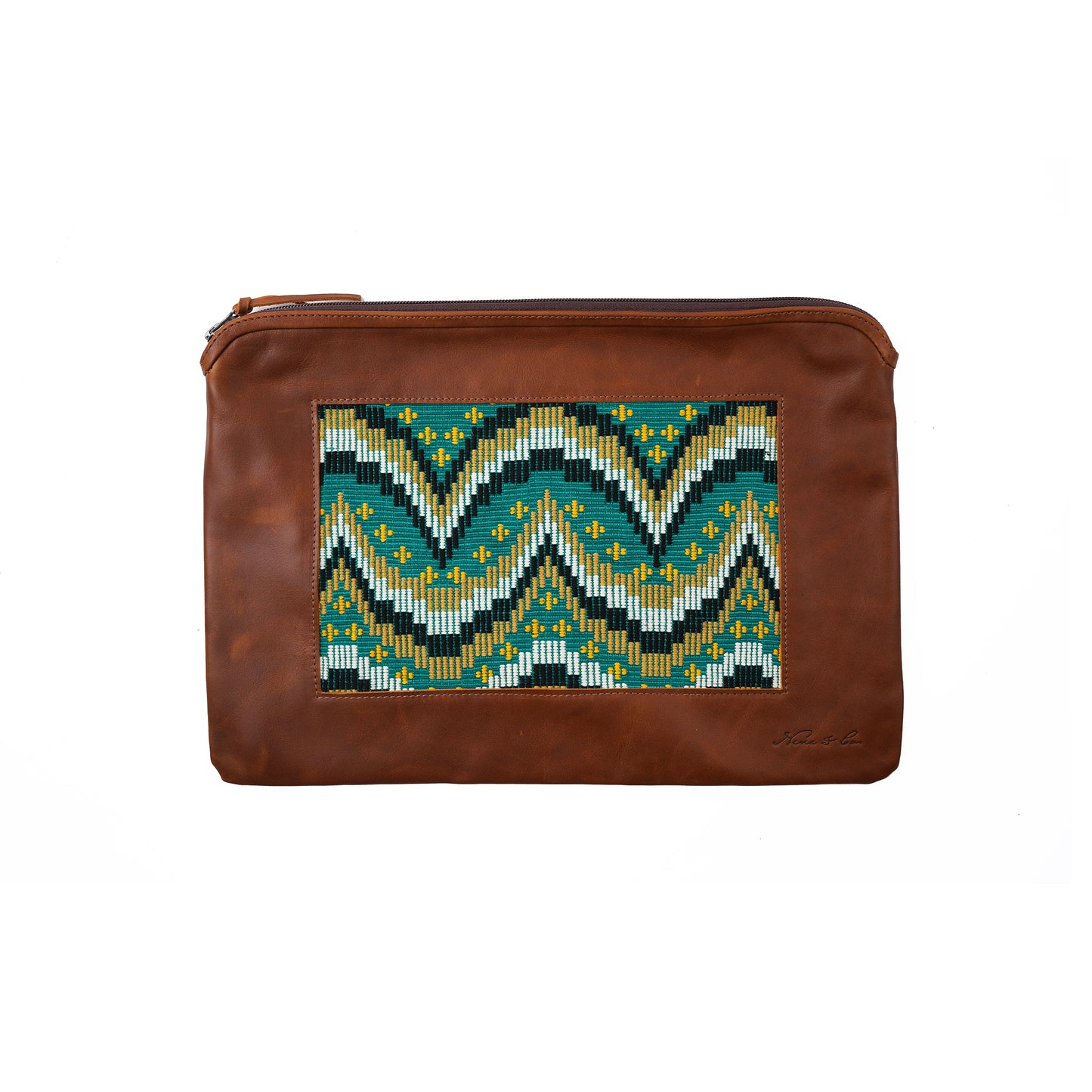 H&S LAPTOP CASE 16" - MOONS & STARS PANEL - CAFE - NO. 12692