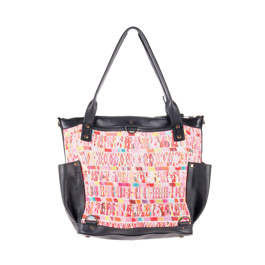 THE MEDIUM PERFECT BAG - OOAK HUIPIL - BLACK - NO. 12694