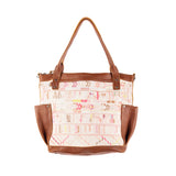 THE MEDIUM PERFECT BAG - OOAK HUIPIL - CAFE - NO. 12736