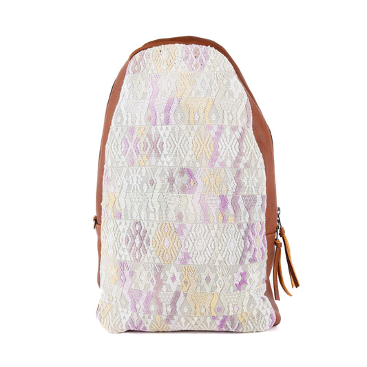CROSSBODY SLING 2.0 - LARGE - OOAK HUIPIL - CAFE - NO. 13056