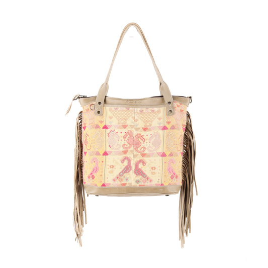 FRINGE MTPB - OOAK HUIPIL - CAMEL - NO. 13585