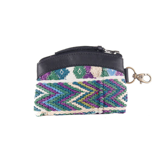 COIN PURSE - OOAK HUIPIL - BLACK - NO. 13671