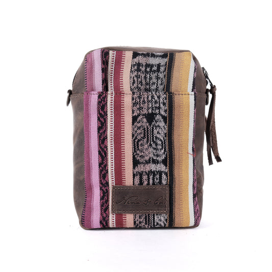 CROSSBODY TRAVEL BAG - CORTE - MOCHA - NO. 13829
