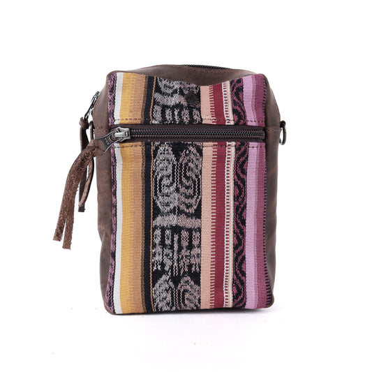 CROSSBODY TRAVEL BAG - CORTE - MOCHA - NO. 13829