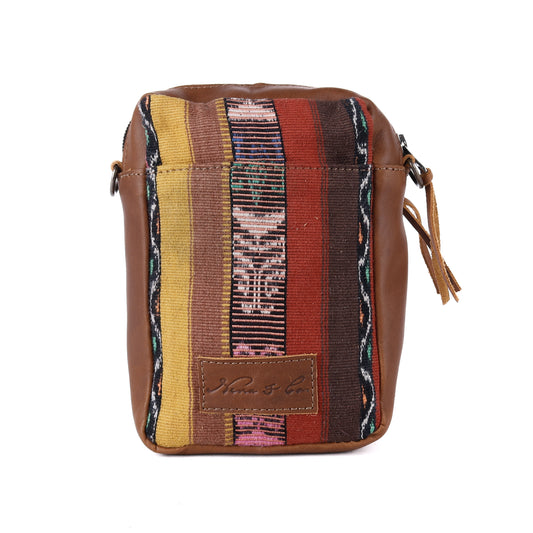 CROSSBODY TRAVEL BAG - CORTE - CAFE - NO. 13851