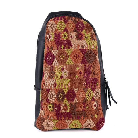 CROSSBODY SLING 2.0 - LARGE - OOAK HUIPIL - BLACK - NO. 13934