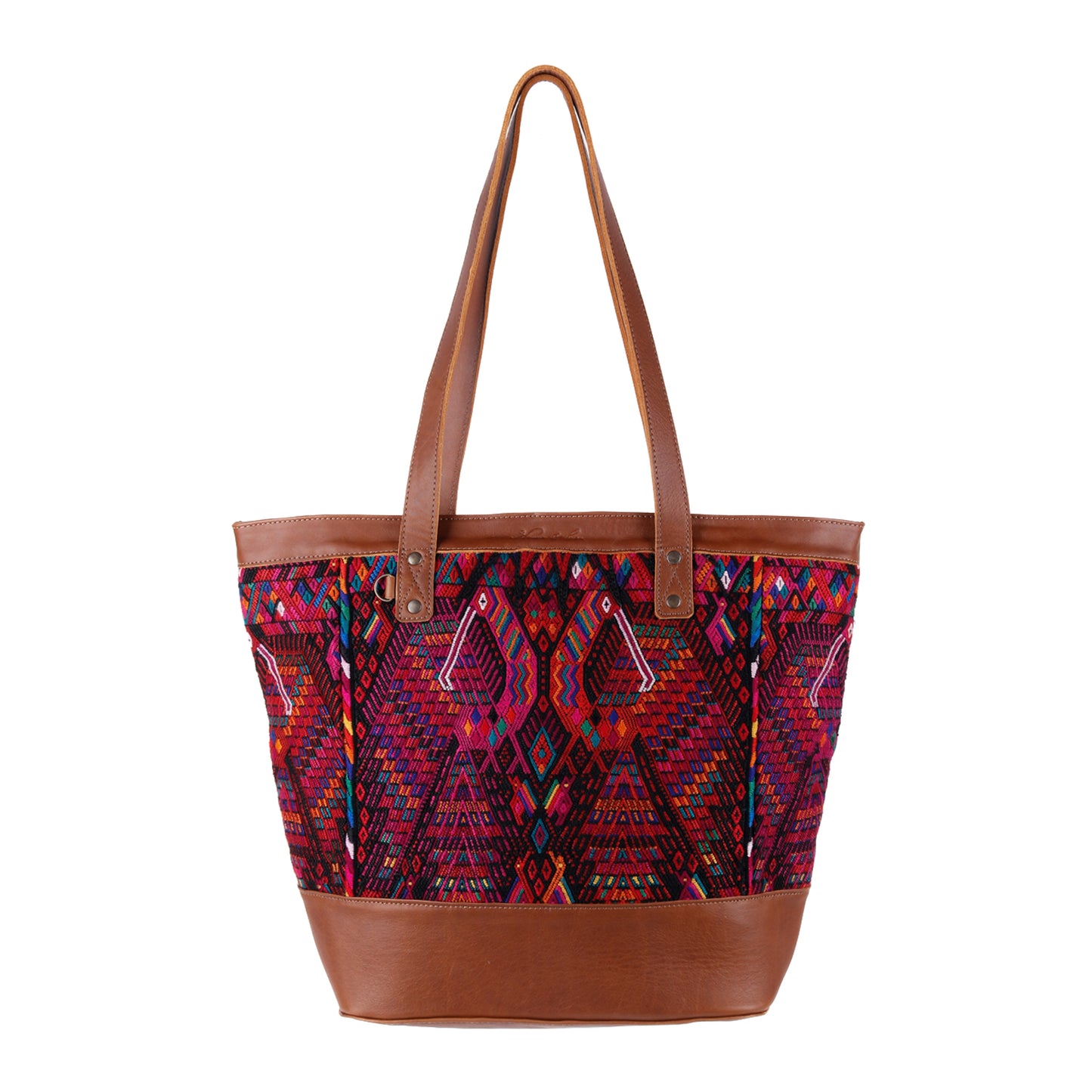 CADIZ TOTE - OOAK HUIPIL - CAFE - NO. 14047