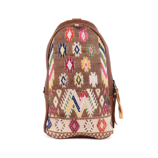 CROSSBODY SLING 2.0 - OOAK - CAFE - NO. 14058