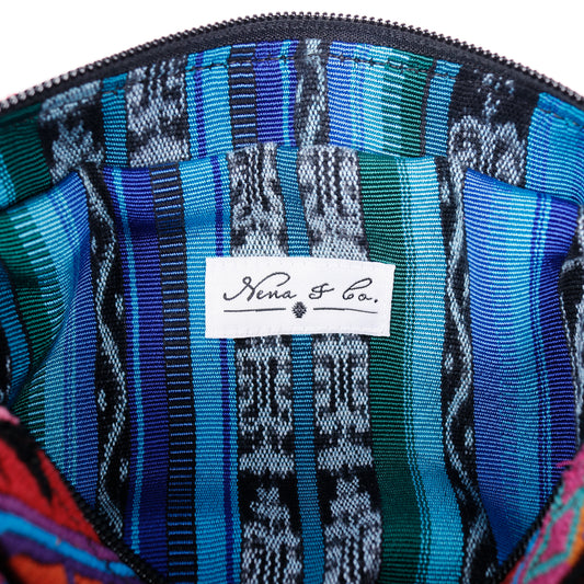 WANDER CROSSBODY BAG + STRAP SET - OOAK HUIPIL & CORTE - BLACK - NO. 14085