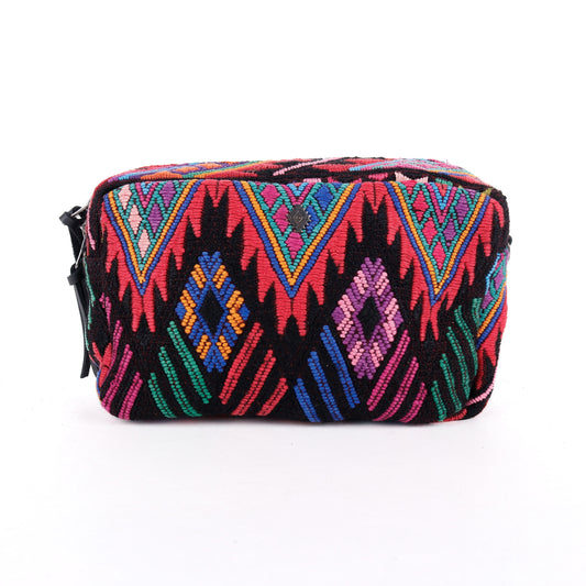 WANDER CROSSBODY BAG + STRAP SET - OOAK HUIPIL & CORTE - BLACK - NO. 14085