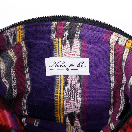 WANDER CROSSBODY BAG + STRAP SET - OOAK HUIPIL & CORTE - BLACK - NO. 14087
