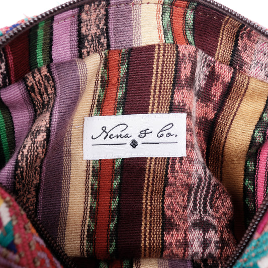 WANDER CROSSBODY BAG + STRAP SET - OOAK HUIPIL & CORTE - CAFE - NO. 14101
