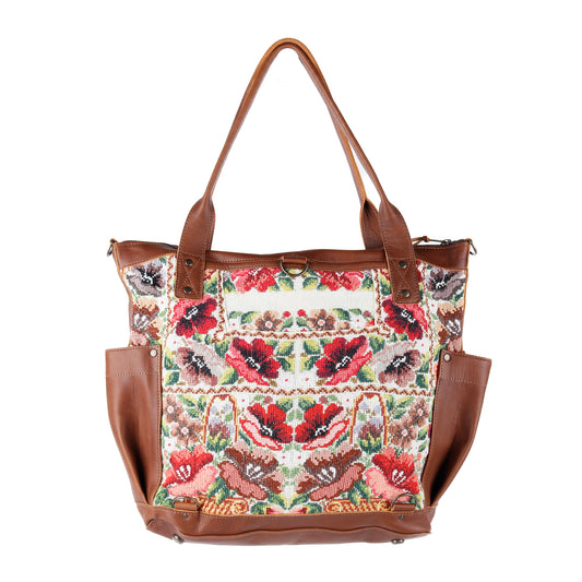 THE PERFECT BAG - OOAK HUIPIL - CAFE - NO. 14256