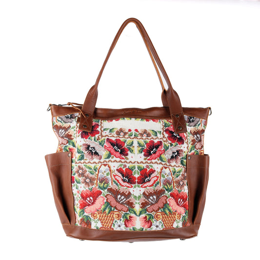 THE PERFECT BAG - OOAK HUIPIL - CAFE - NO. 14256