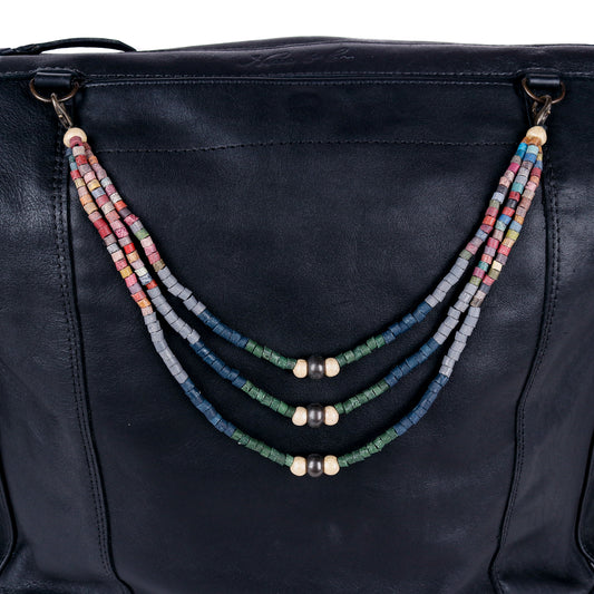 BEADED BAG NECKLACE - NO. 14352