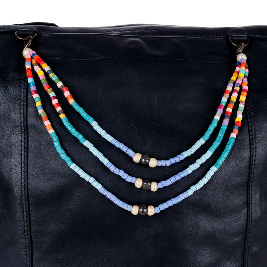 BEADED BAG NECKLACE - NO. 14362