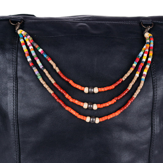 BEADED BAG NECKLACE - NO. 14368