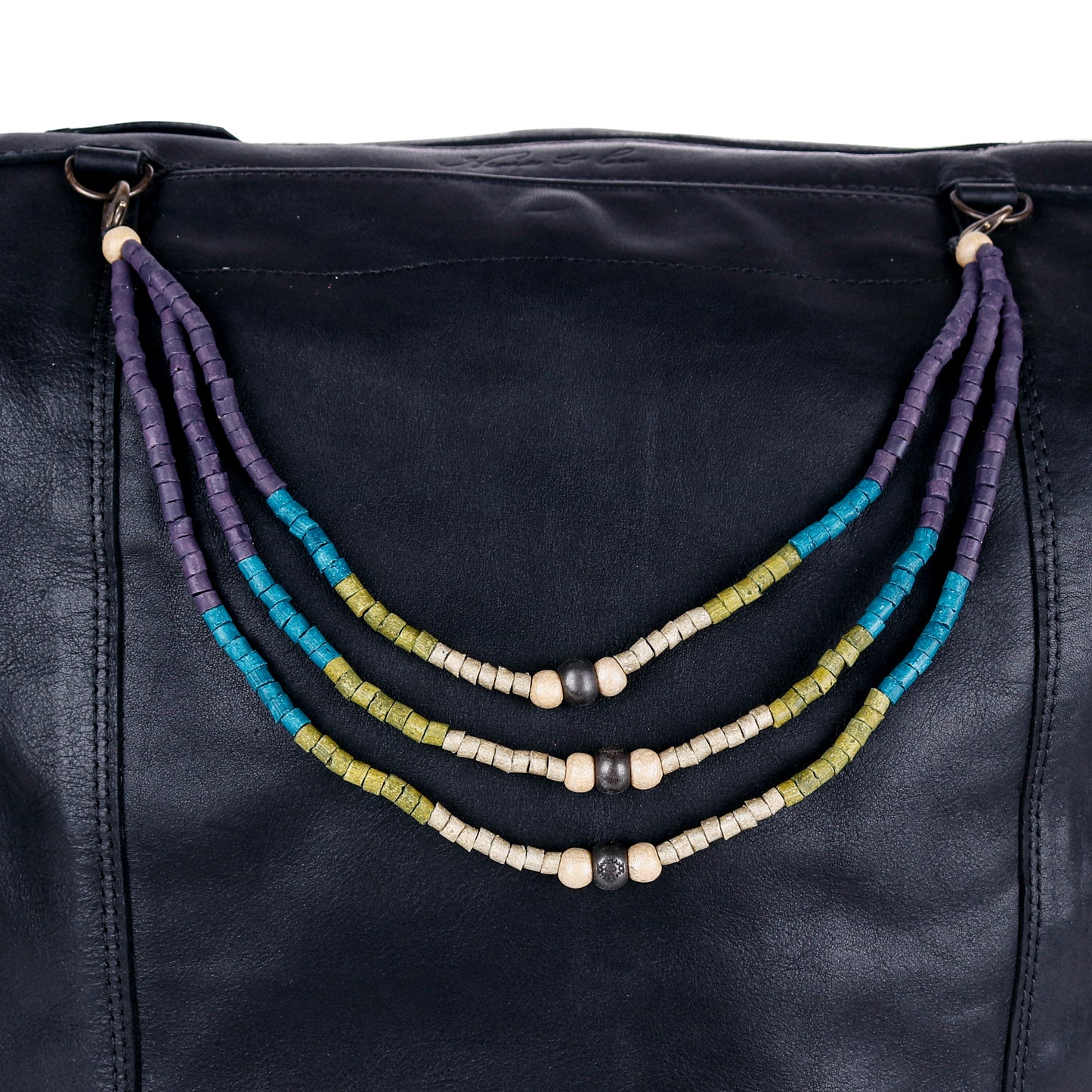 BEADED BAG NECKLACE - NO. 14390