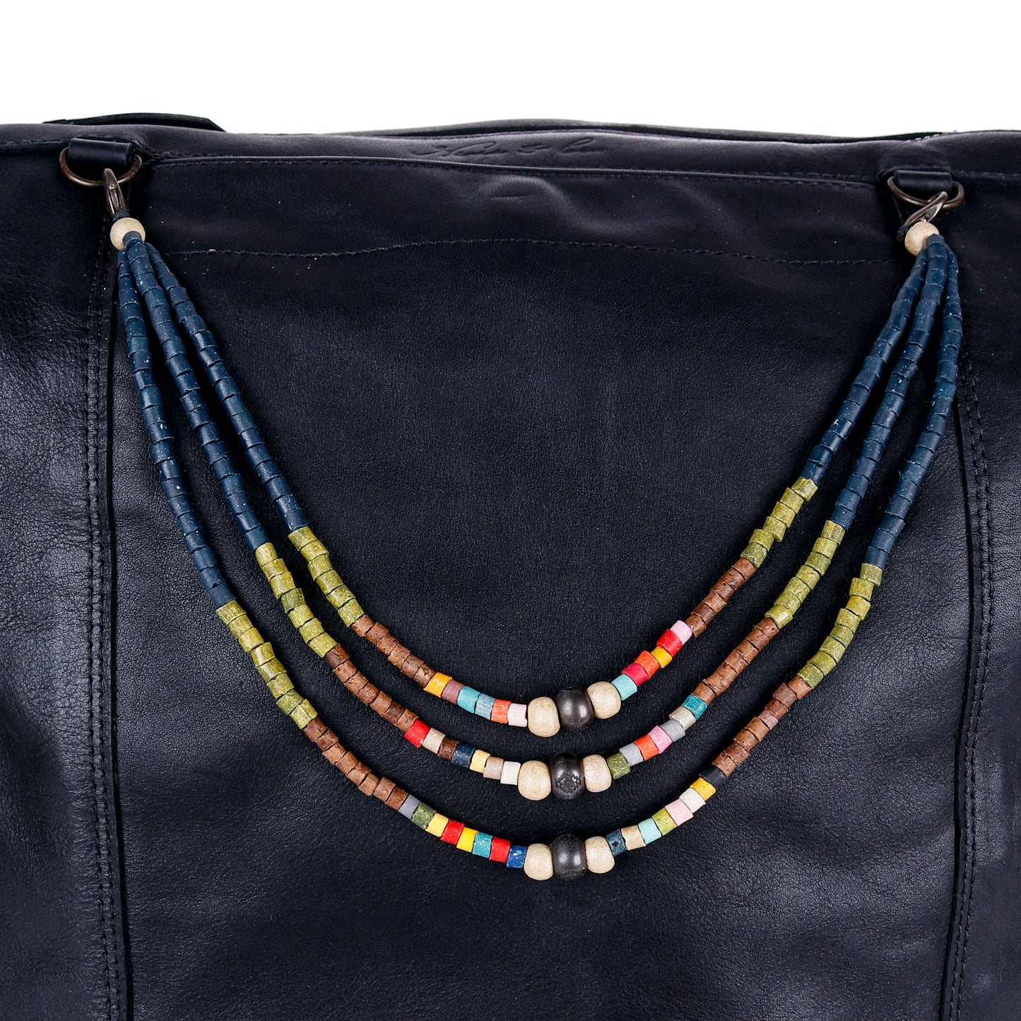 BEADED BAG NECKLACE - NO. 14395