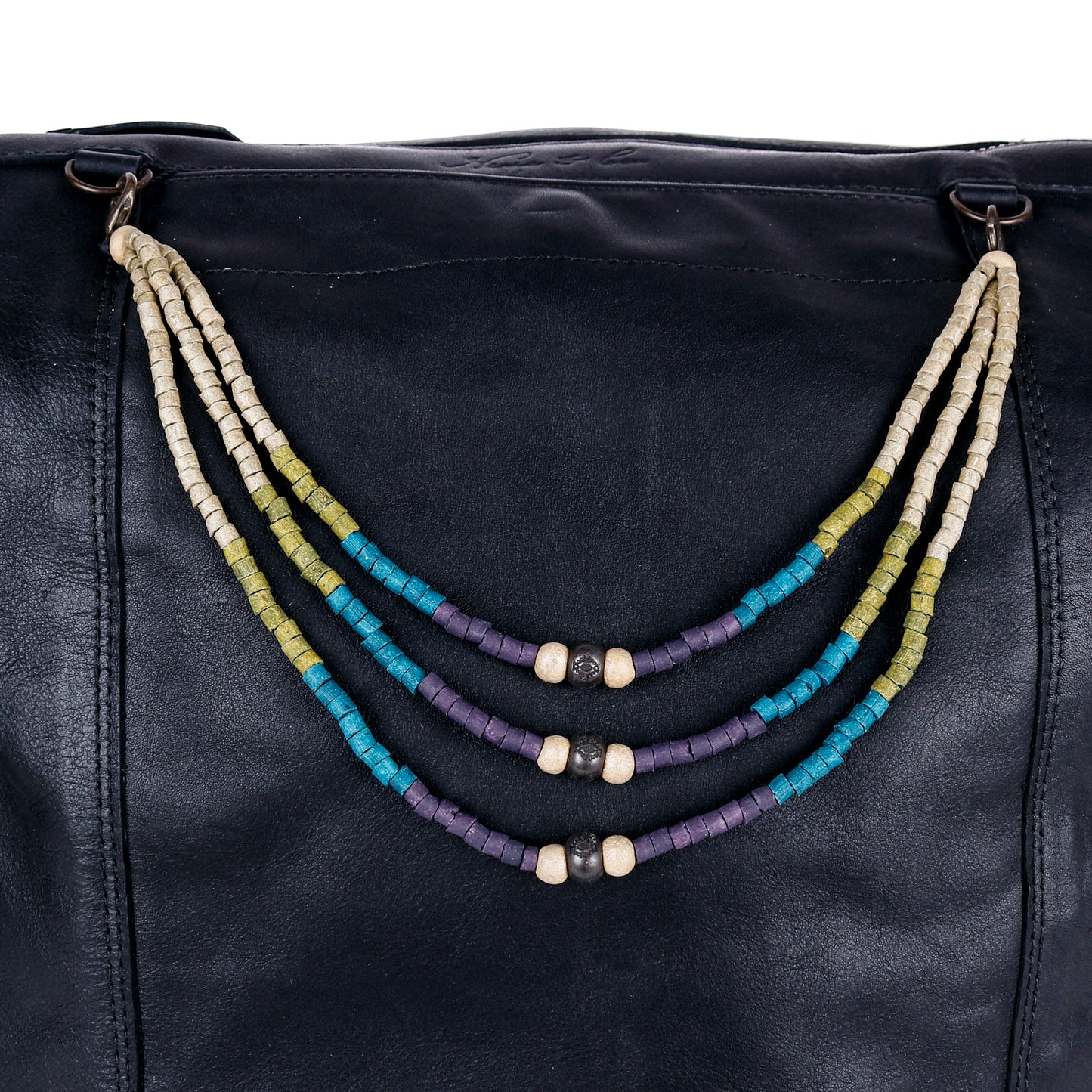 BEADED BAG NECKLACE - NO. 14396