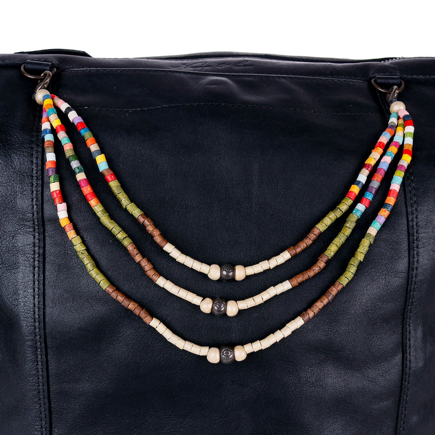 BEADED BAG NECKLACE - NO. 14397