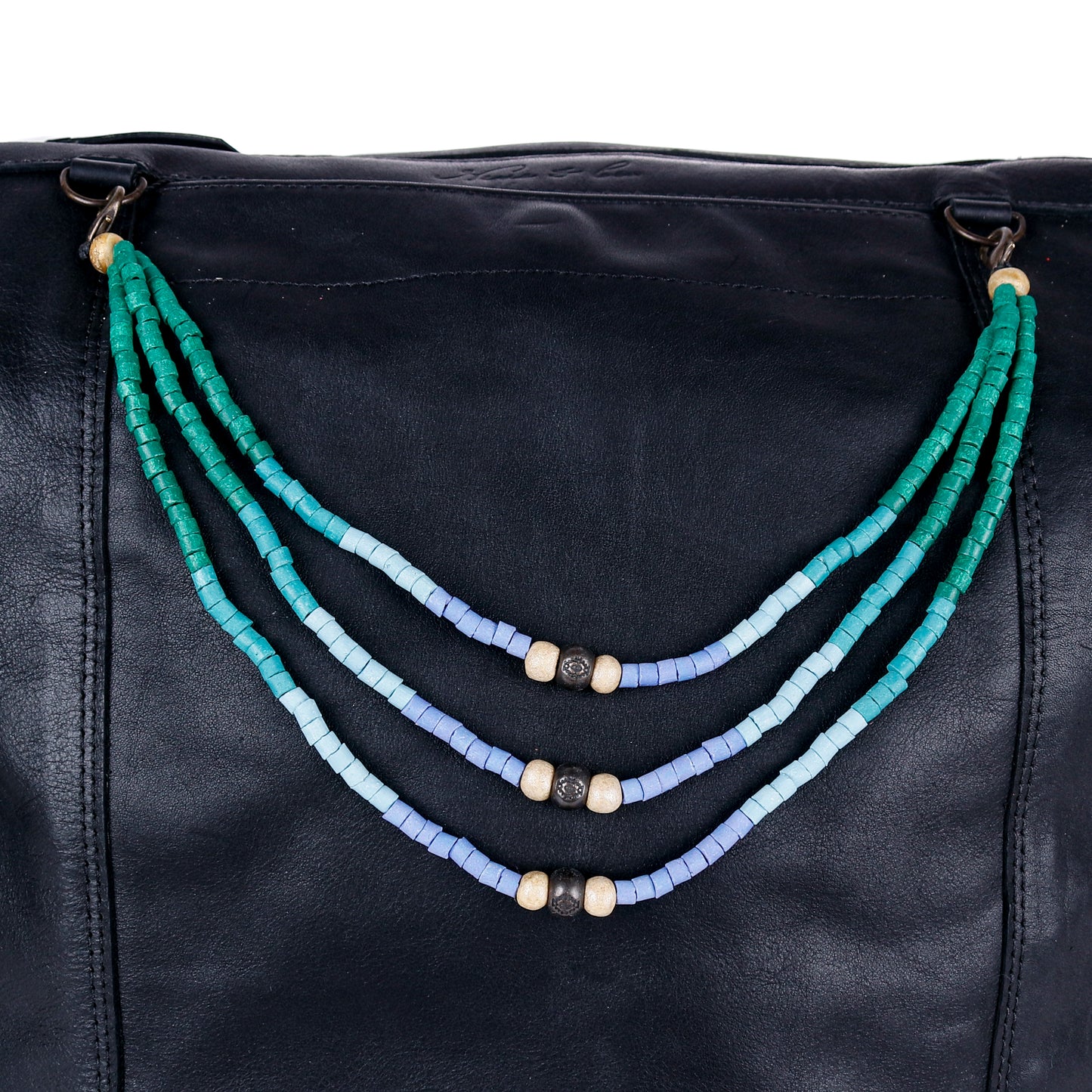 BEADED BAG NECKLACE - NO. 14400