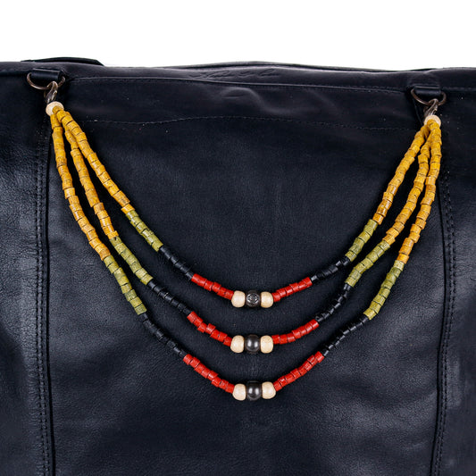 BEADED BAG NECKLACE - NO. 14411