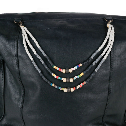 BEADED BAG NECKLACE - NO. 14632