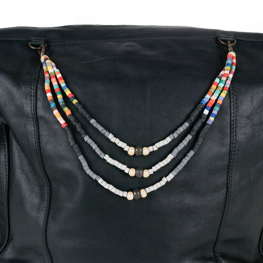 BEADED BAG NECKLACE - NO. 14633