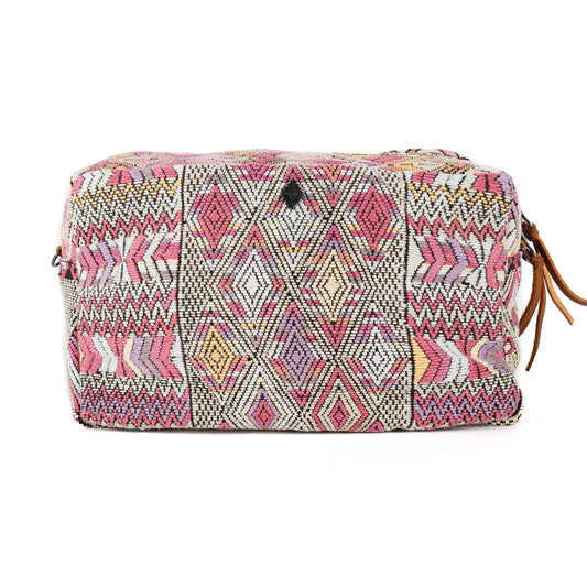 WANDER CROSSBODY BAG - LARGE - OOAK HUIPIL - CAFE - NO. 14933