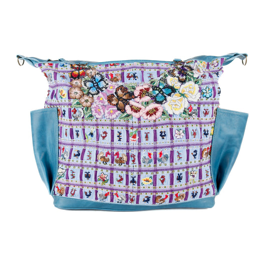 BEATRIZ CDB - OOAK HUIPIL - CERULEAN - NO. 15208
