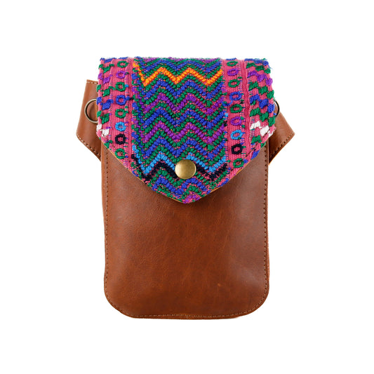HIP SATCHEL - OOAK HUIPIL - CAFE - NO. 15318