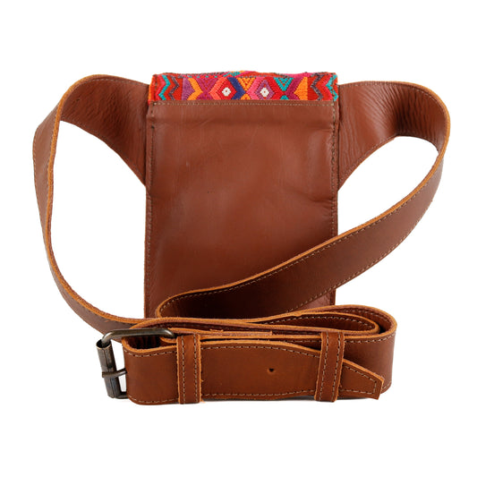 HIP SATCHEL - OOAK HUIPIL - CAFE - NO. 15319