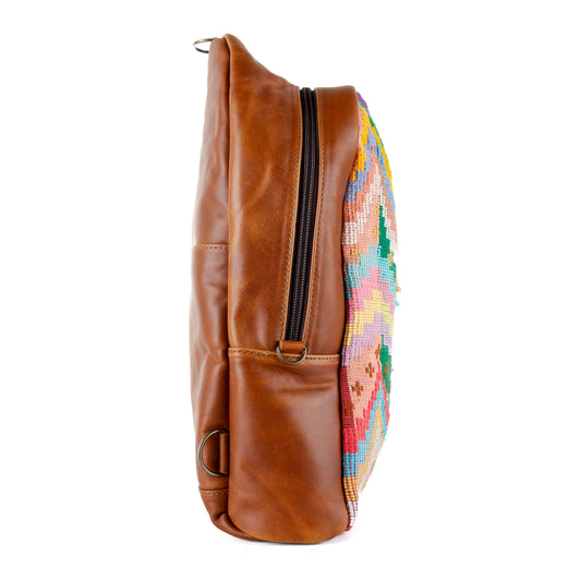 CROSSBODY SLING 2.0 - LARGE - H&S MOONS - CAFE - NO. 15387