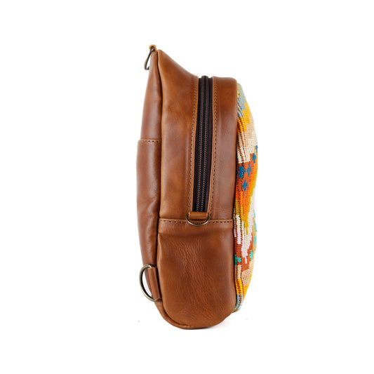 2.0 CROSSBODY SLING - SMALL - H&S MOONS - CAFE - NO. 15432