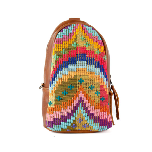 2.0 CROSSBODY SLING - SMALL - H&S MOONS - CAFE - NO. 15434