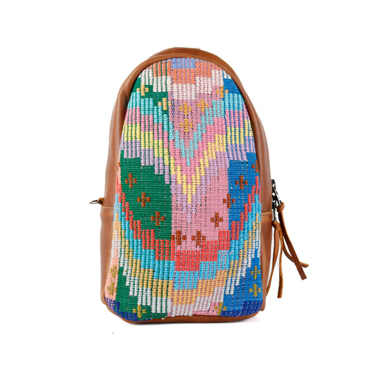 2.0 CROSSBODY SLING - SMALL - H&S MOONS - CAFE - NO. 15435