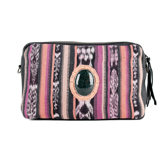 WANDER CROSSBODY BAG + STRAP SET - CORTE WITH JADE - BLACK - NO. 15546