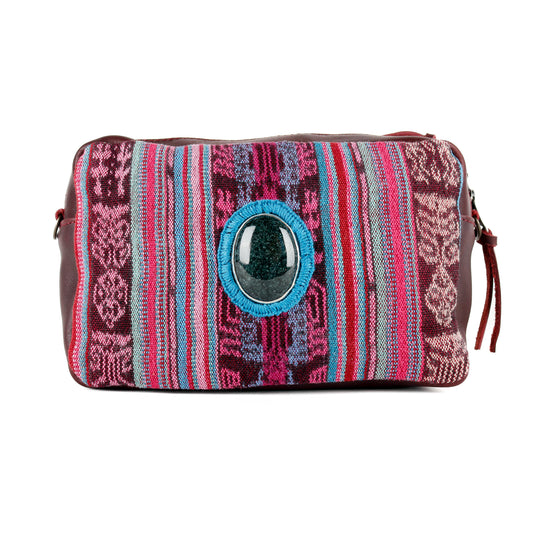 WANDER CROSSBODY BAG + STRAP SET - CORTE WITH JADE - VINO TINTO - NO. 15547
