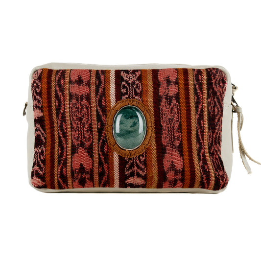WANDER CROSSBODY BAG + STRAP SET - CORTE WITH JADE - BONE - NO. 15548